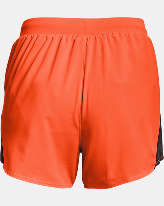 Women's UA Fly-By 2.0 Shorts, Orange, pdpMainDesktop image number 6
